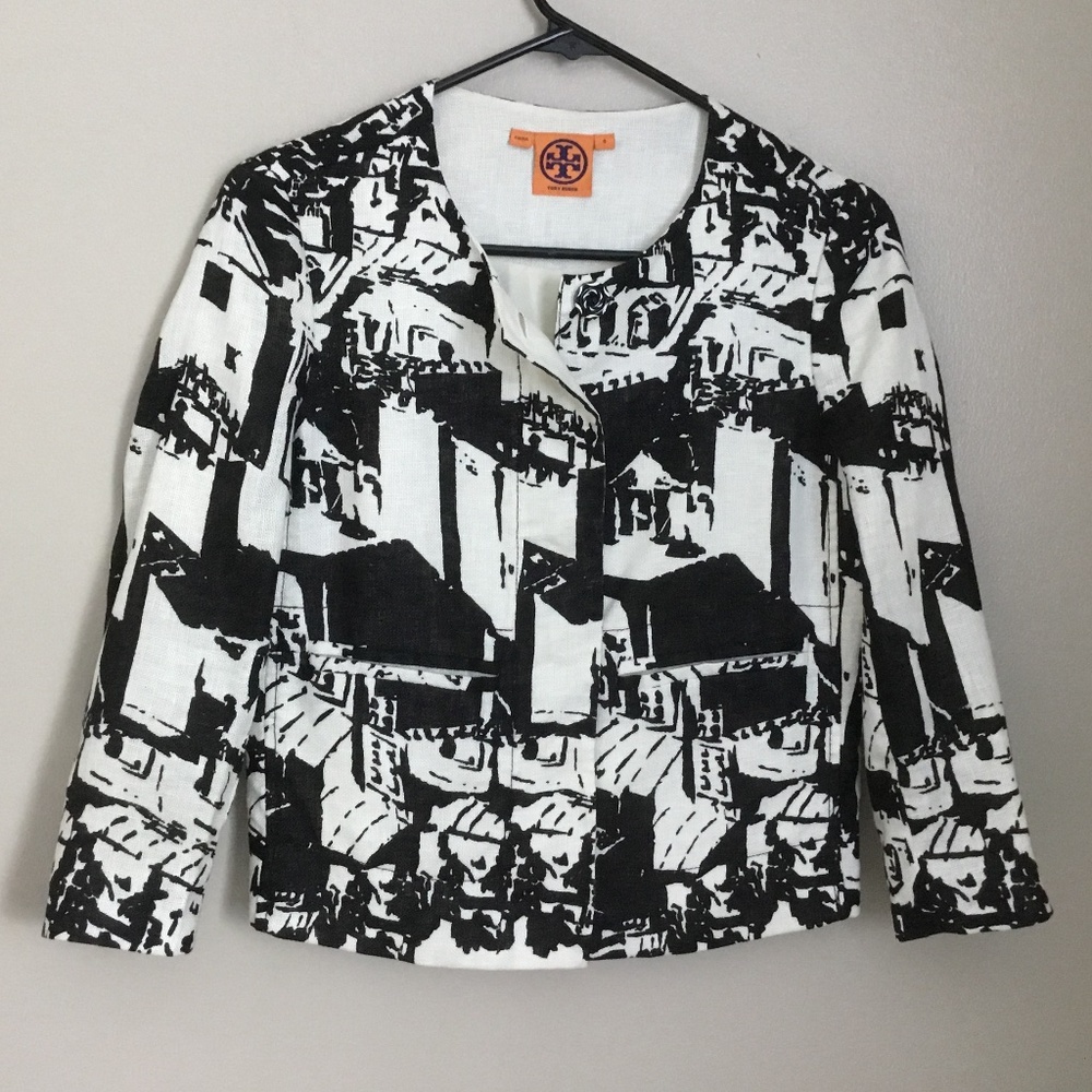 Tory Burch Linen Blazer